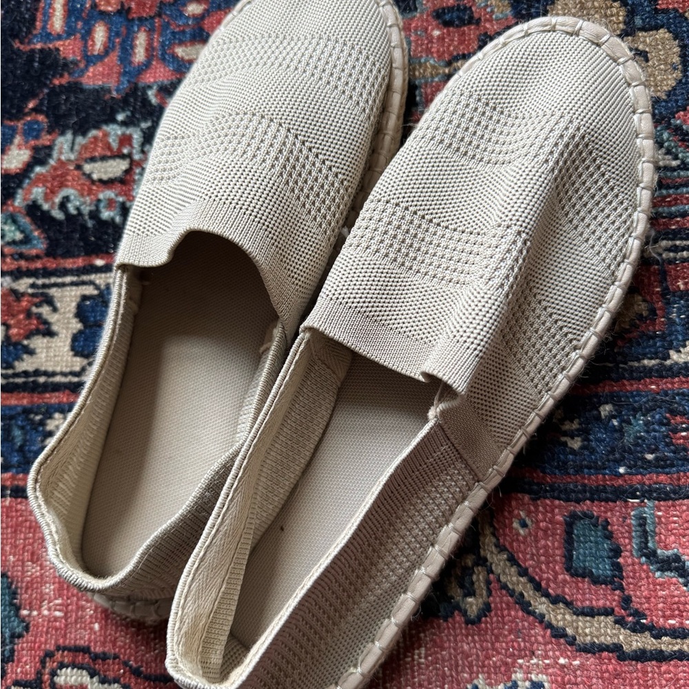 Men's ZARA Beige Slip-On Shoes - 41